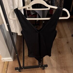 Express Black V-Neck Bodysuit